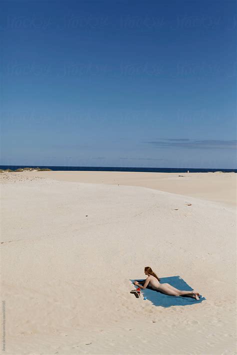 woman in nude beach